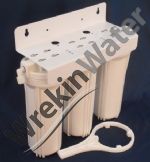WH10-14-TRIPLE 10in Triple Water Filter Housing with 1/4in connectors